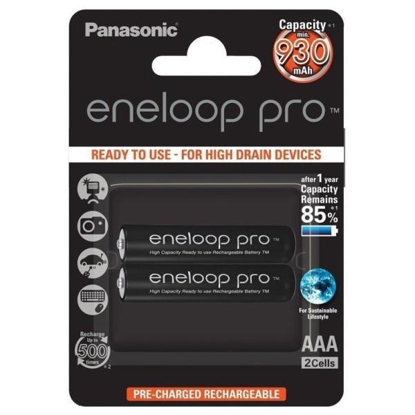 Аккумулятор Panasonic Eneloop Pro AAA 930 mAh 2BP